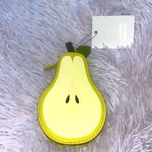 Pear change purse. Lauren Conrad. Cute. New with tags. Adorable cute gift.